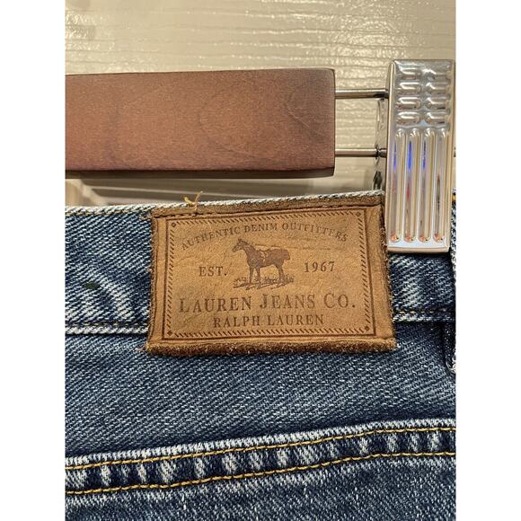 Ralph Lauren Jeans Co Mom Jean Women’s 10P Med Wash Straight Blue High Rise Y2K - Picture 6 of 8